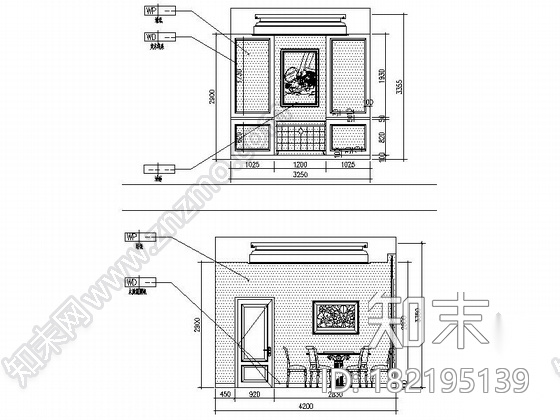 [内蒙古]欧式古典双层别墅室内装修图（含效果）cad施工图下载【ID:182195139】