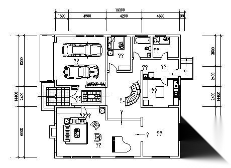 某三层别墅（D6型）建筑方案图cad施工图下载【ID:149919101】