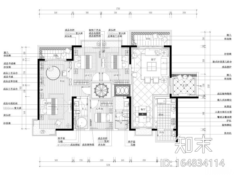 10套实用户型住宅别墅施工图资料cad施工图下载【ID:164834114】