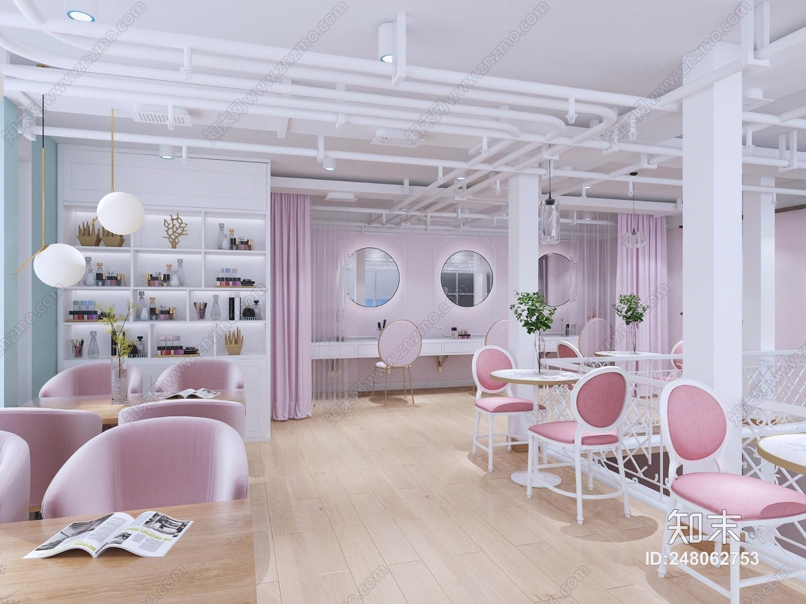 现代书吧3D模型下载【ID:248062753】