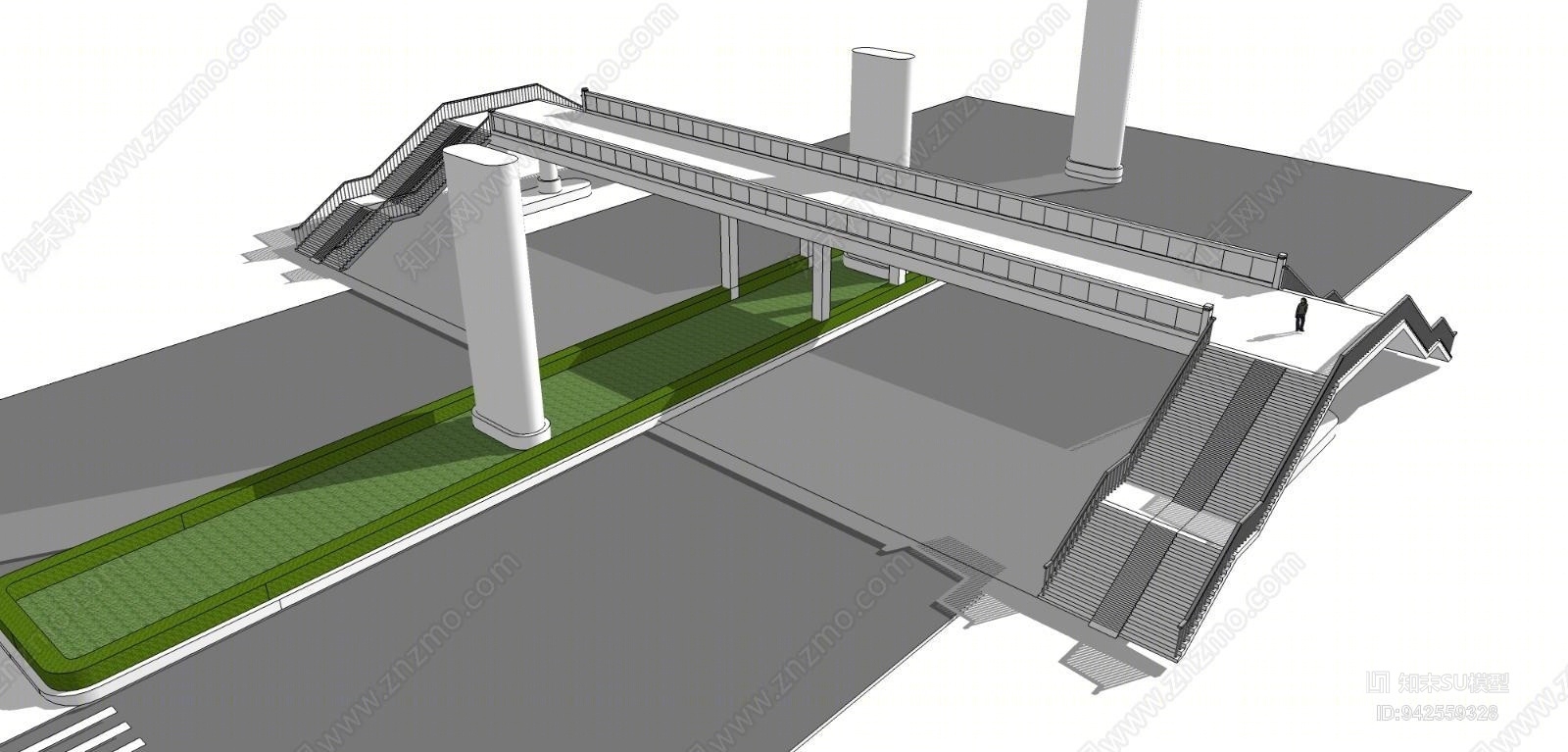 天桥SU模型下载【ID:942559328】