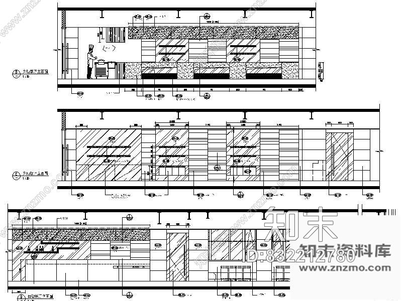 图块/节点北京某自助餐厅立面图cad施工图下载【ID:832212780】