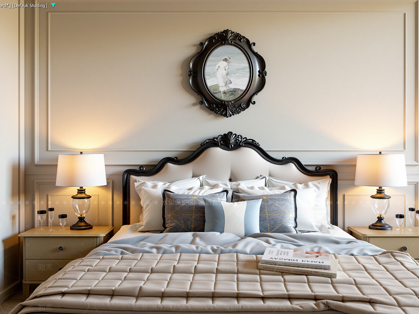 美式酒店客房3D模型下载【ID:1214942049】