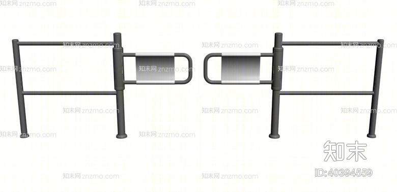 银色摆闸3D模型下载【ID:40394559】