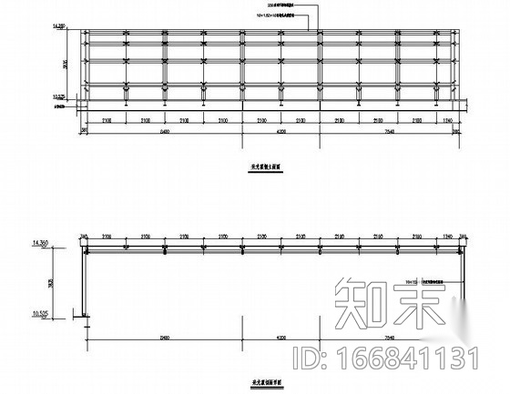 某点式采光顶结构设计图cad施工图下载【ID:166841131】