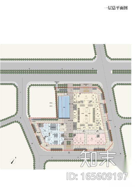 [广东]布吉文体中心工程建筑规划设计cad施工图下载【ID:165609197】