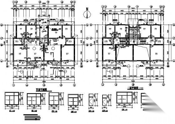 某四层别墅建筑方案图cad施工图下载【ID:149920187】