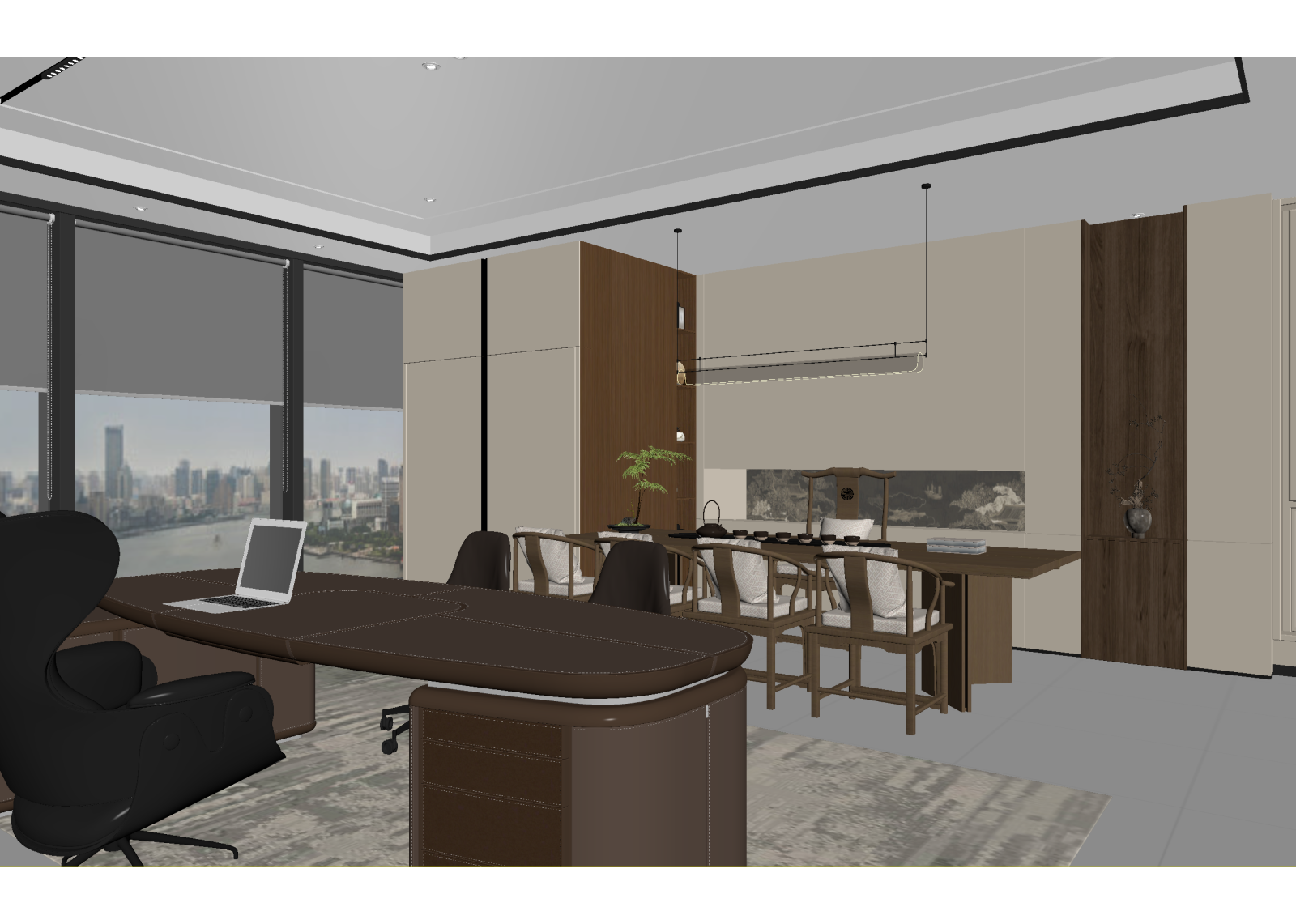现代办公室3D模型下载【ID:1214562965】