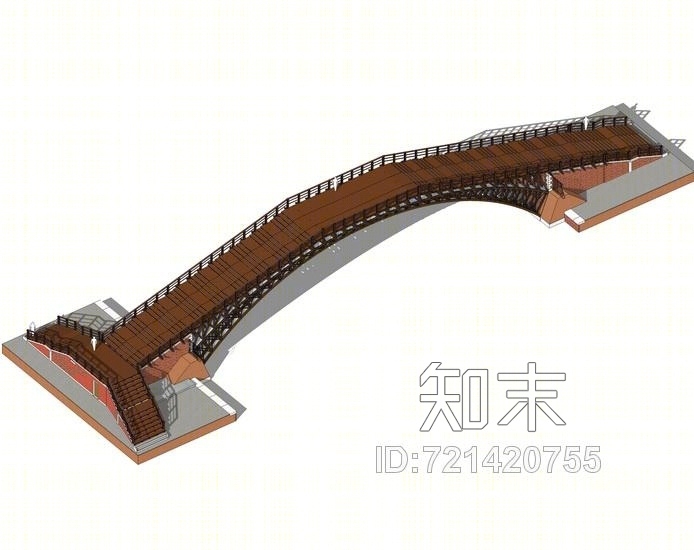 人行天桥SU模型下载【ID:721420755】