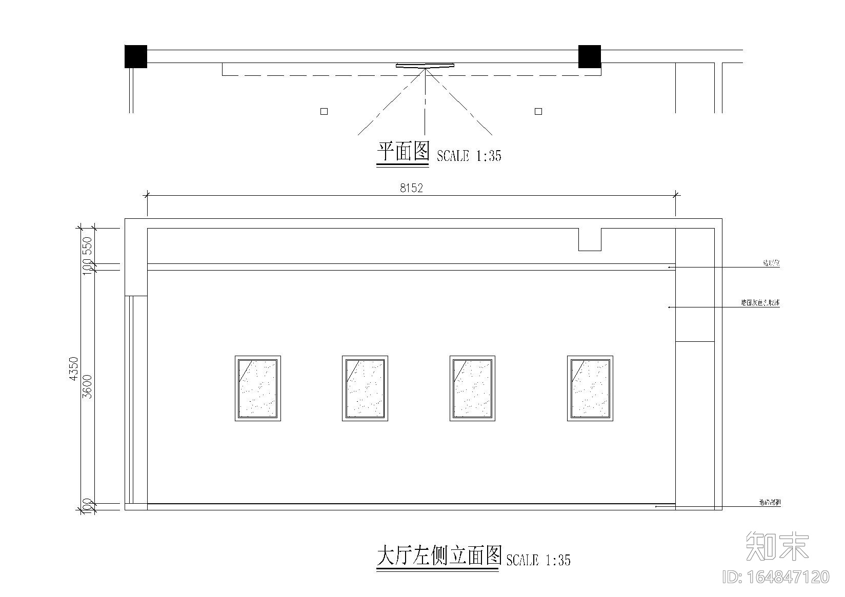 [江苏]常州VK发型威肯美发沙龙室内施工图cad施工图下载【ID:164847120】