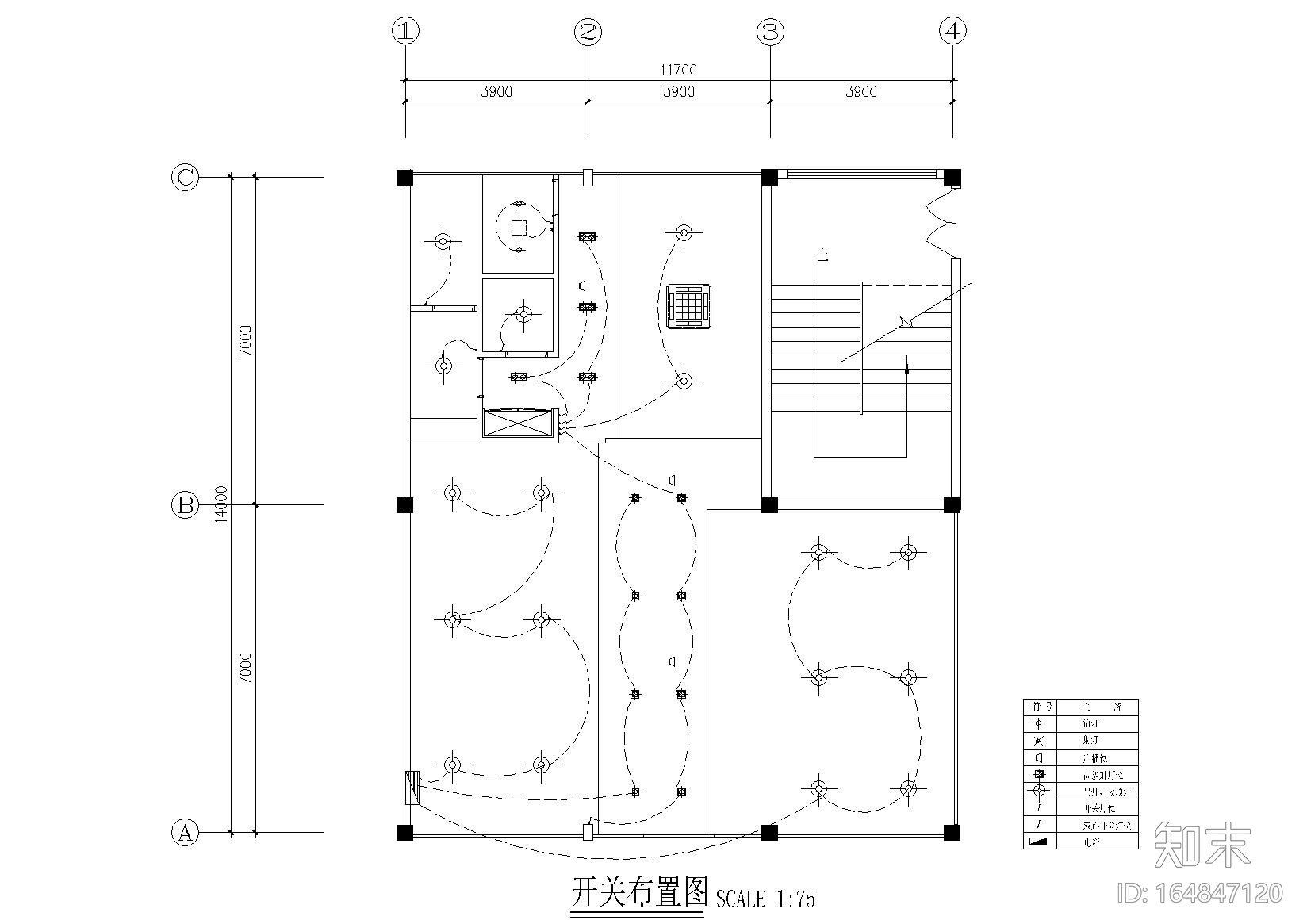 [江苏]常州VK发型威肯美发沙龙室内施工图cad施工图下载【ID:164847120】