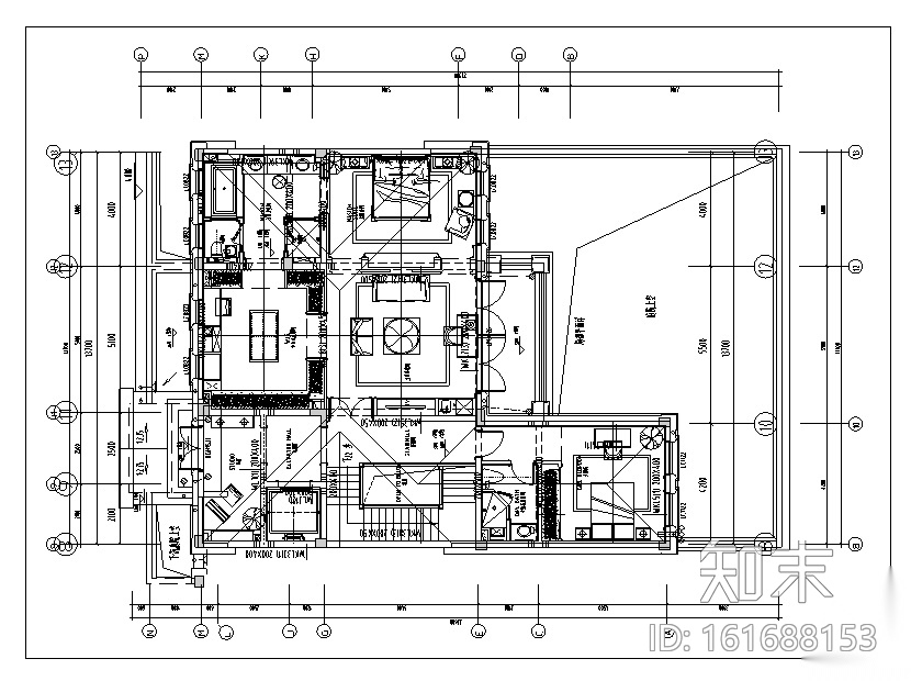 [浙江]绿城玫瑰园法式合院住宅设计施工图（附效果图）施工图下载【ID:161688153】