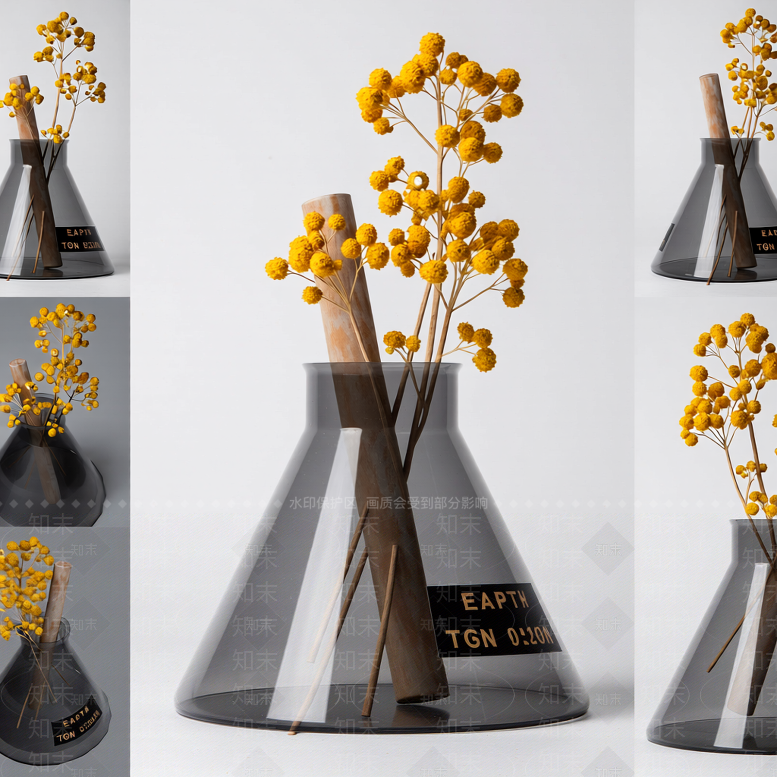 干花装饰摆件3D模型下载【ID:1206200237】