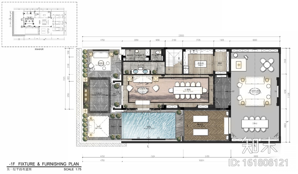 [佛山]现代新中式三层别墅样板间施工图(含实景图)cad施工图下载【ID:161808121】