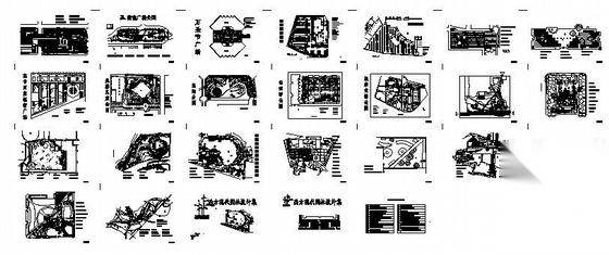 西方23种景观设计方案图集cad施工图下载【ID:161025108】