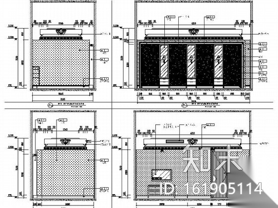 [江苏]典雅风情花园式酒店附楼足浴房室内装修图（含效果...cad施工图下载【ID:161905114】