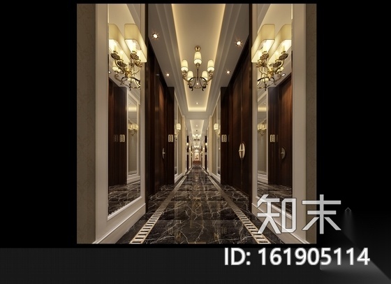 [江苏]典雅风情花园式酒店附楼足浴房室内装修图（含效果...cad施工图下载【ID:161905114】