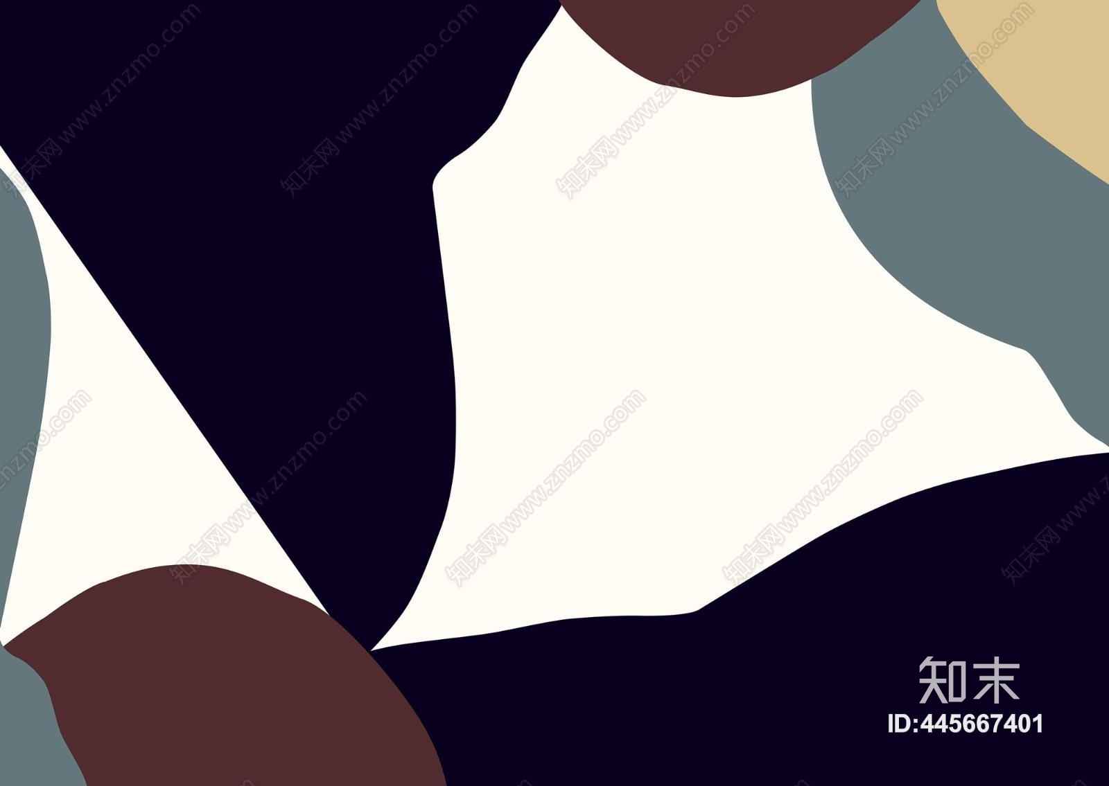 现代简约清新黑白绿灰几何色块撞色装饰壁纸壁画贴图下载【ID:445667401】