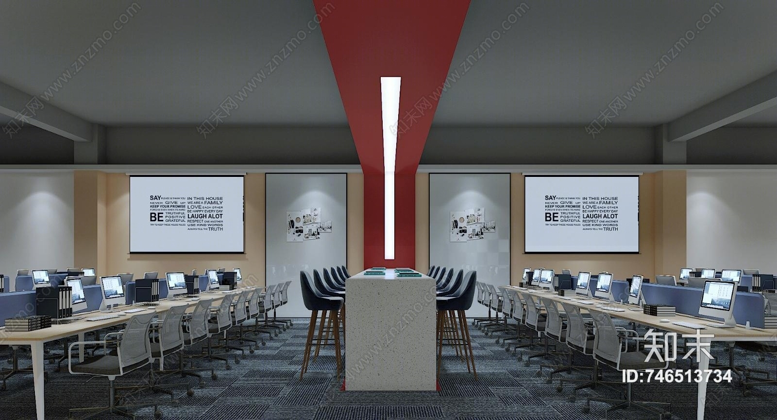 现代公司前台3D模型下载【ID:746513734】