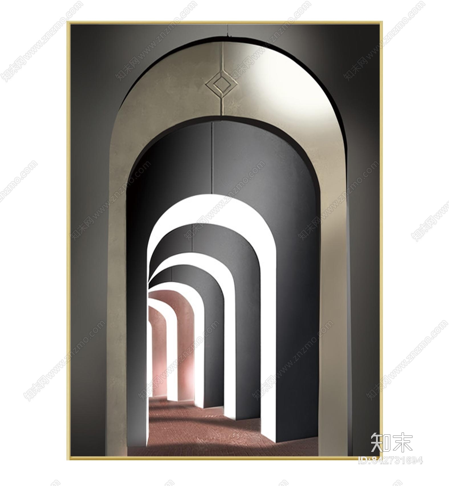 现代挂画装饰画贴图下载【ID:842731694】