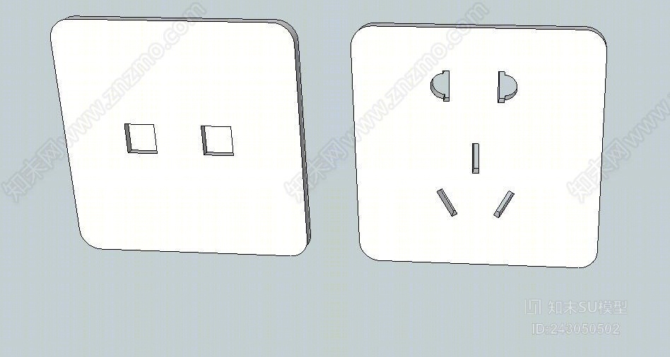 现代开关SU模型下载【ID:243050502】