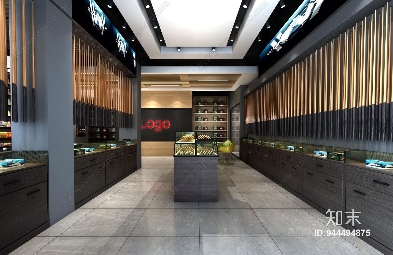 工业风后现代3D模型下载【ID:944494875】