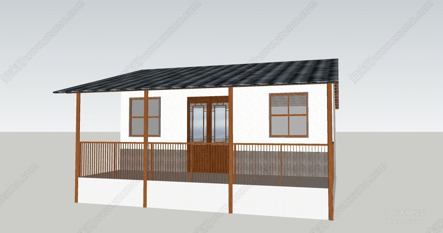 农村特色建筑SU模型下载【ID:241853660】