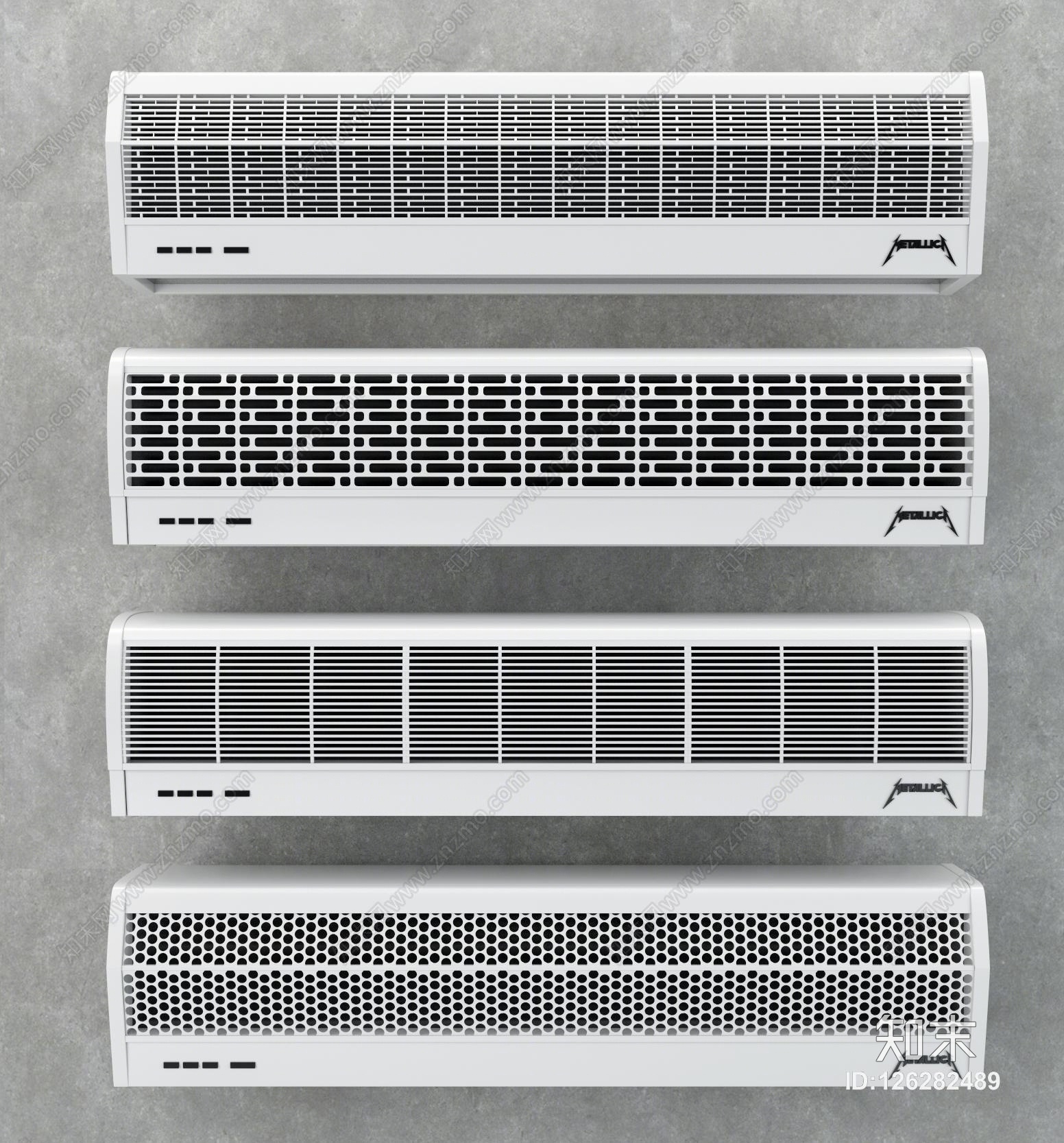 现代商场风幕空调模型3D模型下载【ID:126282489】