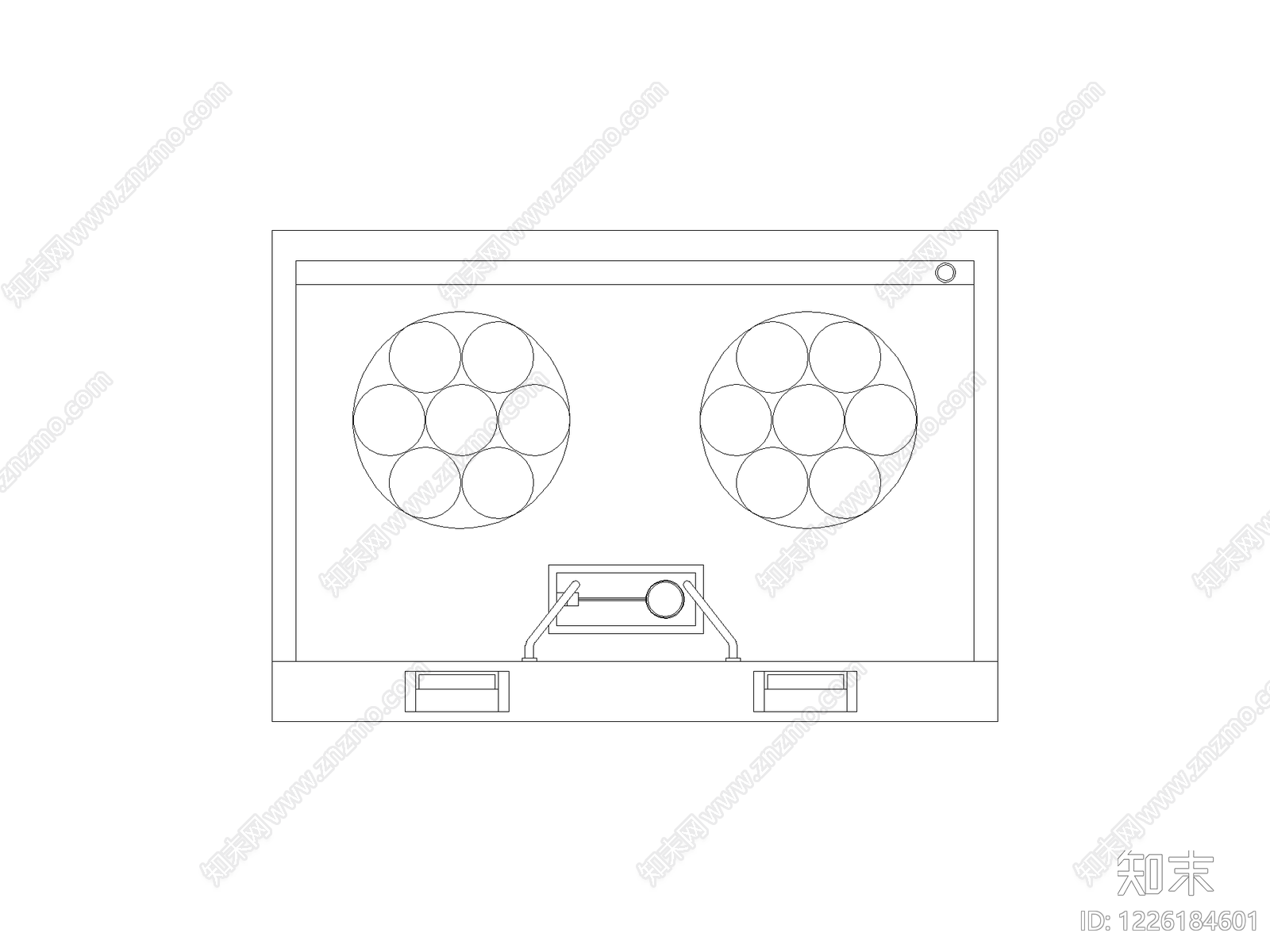 灯具图块cad施工图下载【ID:1226184601】