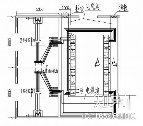 车间变配电室电气图施工图下载【ID:165464100】