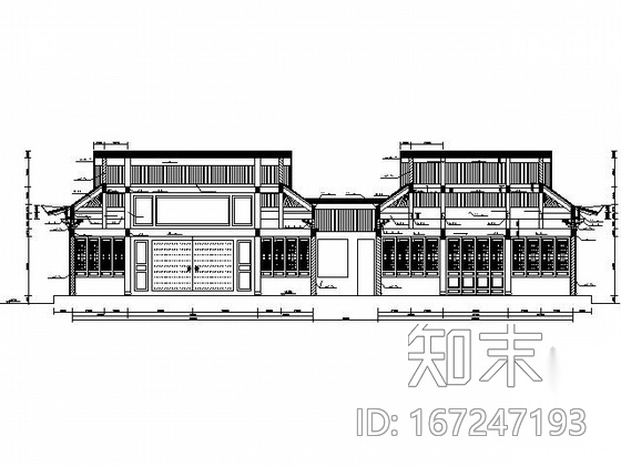 [古建]罗汉堂建筑施工图cad施工图下载【ID:167247193】