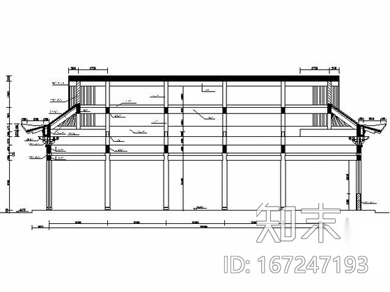 [古建]罗汉堂建筑施工图cad施工图下载【ID:167247193】