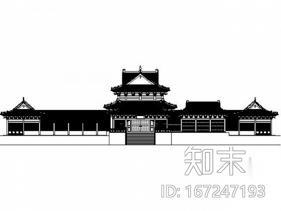 [古建]罗汉堂建筑施工图cad施工图下载【ID:167247193】