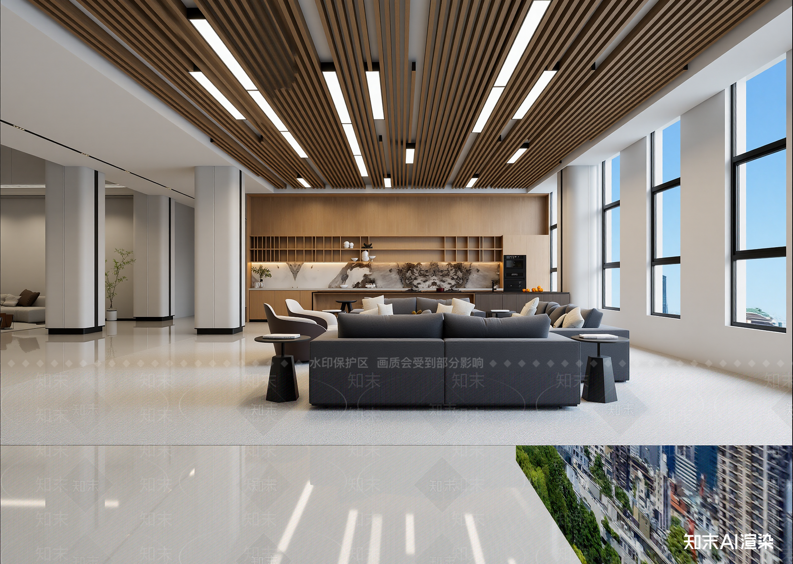 现代接待室3D模型下载【ID:1214661277】