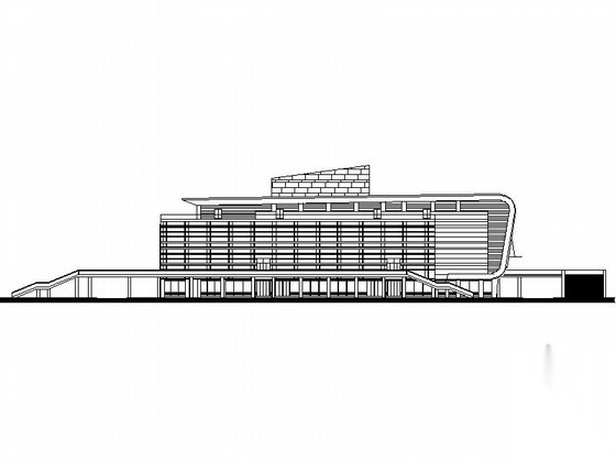 [江苏]某五层体育馆建筑方案图cad施工图下载【ID:165742161】