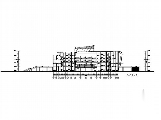 [江苏]某五层体育馆建筑方案图cad施工图下载【ID:165742161】