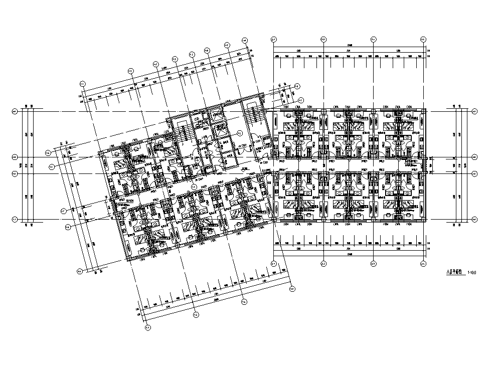 某实验学校·教师公寓及行政办公楼建筑施工图cad施工图下载【ID:166259184】