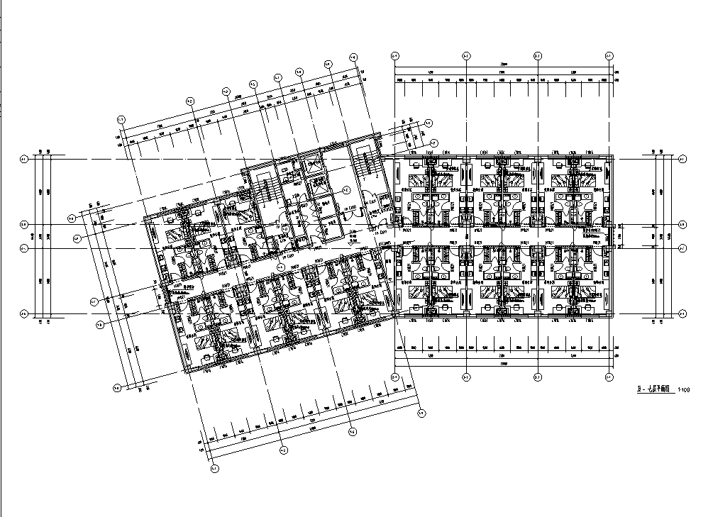 某实验学校·教师公寓及行政办公楼建筑施工图cad施工图下载【ID:166259184】