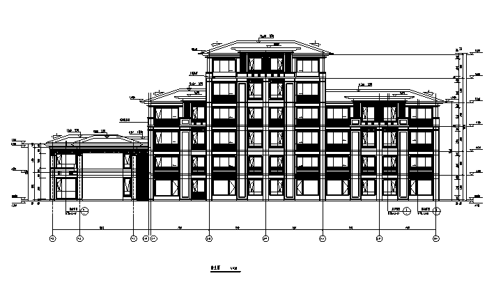 [北京]多层剪力墙联排式住宅建筑施工图（含两版全专业...施工图下载【ID:149777127】