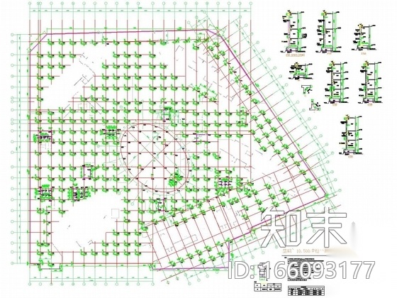 [系列三]大底盘多塔复杂结构大型超高层综合体结构施工图...施工图下载【ID:166093177】