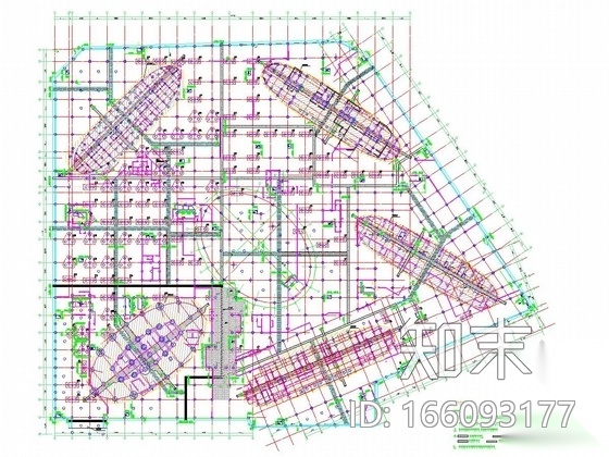 [系列三]大底盘多塔复杂结构大型超高层综合体结构施工图...施工图下载【ID:166093177】