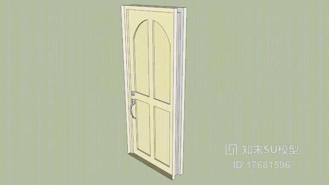 单开门SU模型下载【ID:17681596】