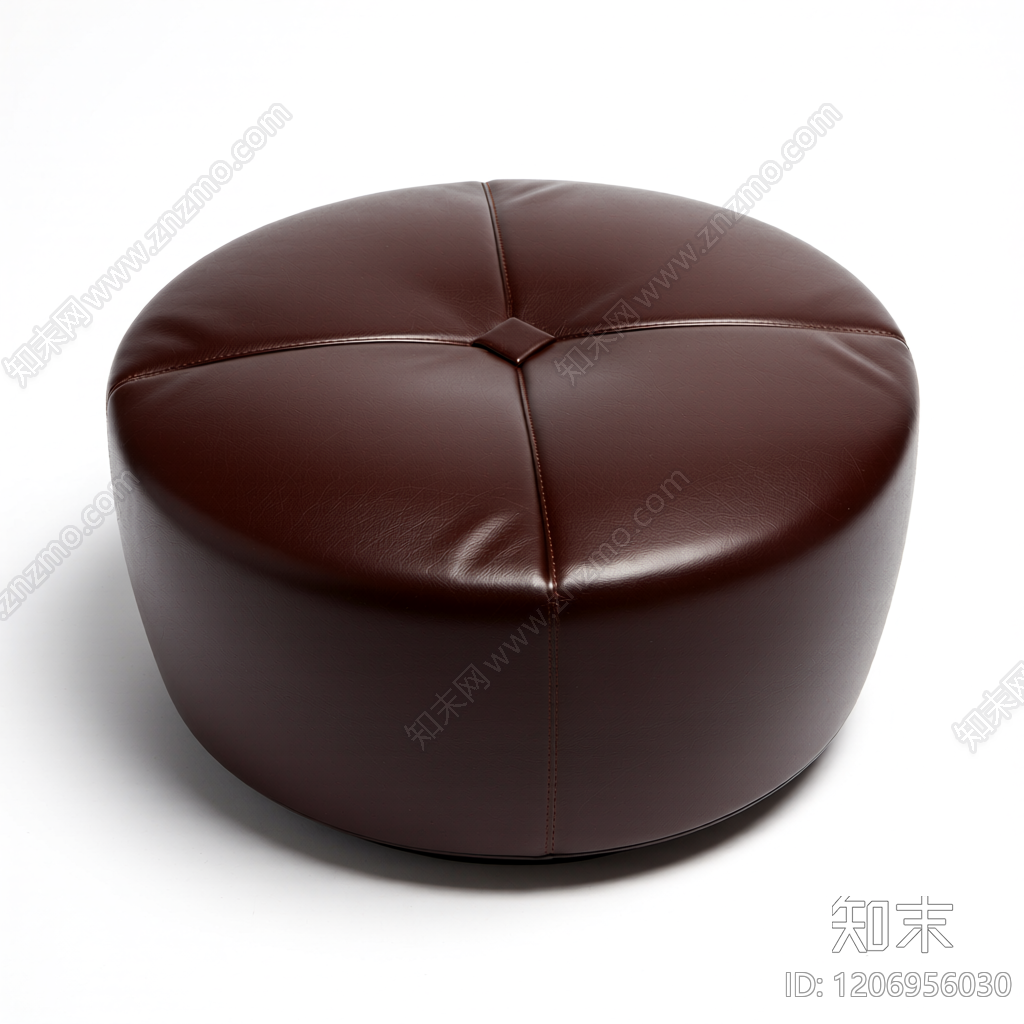 圆形软垫脚凳3D模型下载【ID:1206956030】