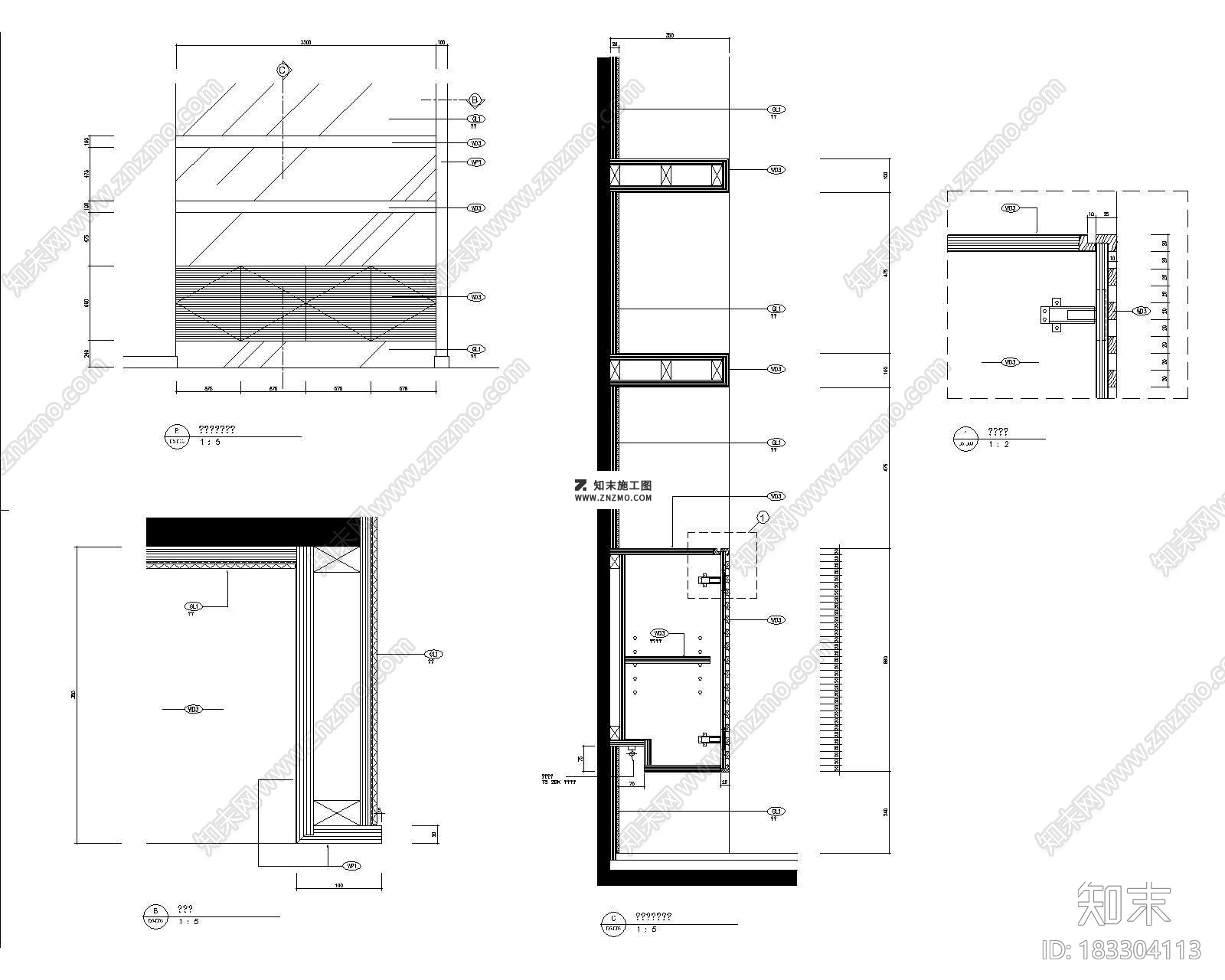 户型图材料样板及物料表施工图CAD下载cad施工图下载【ID:183304113】