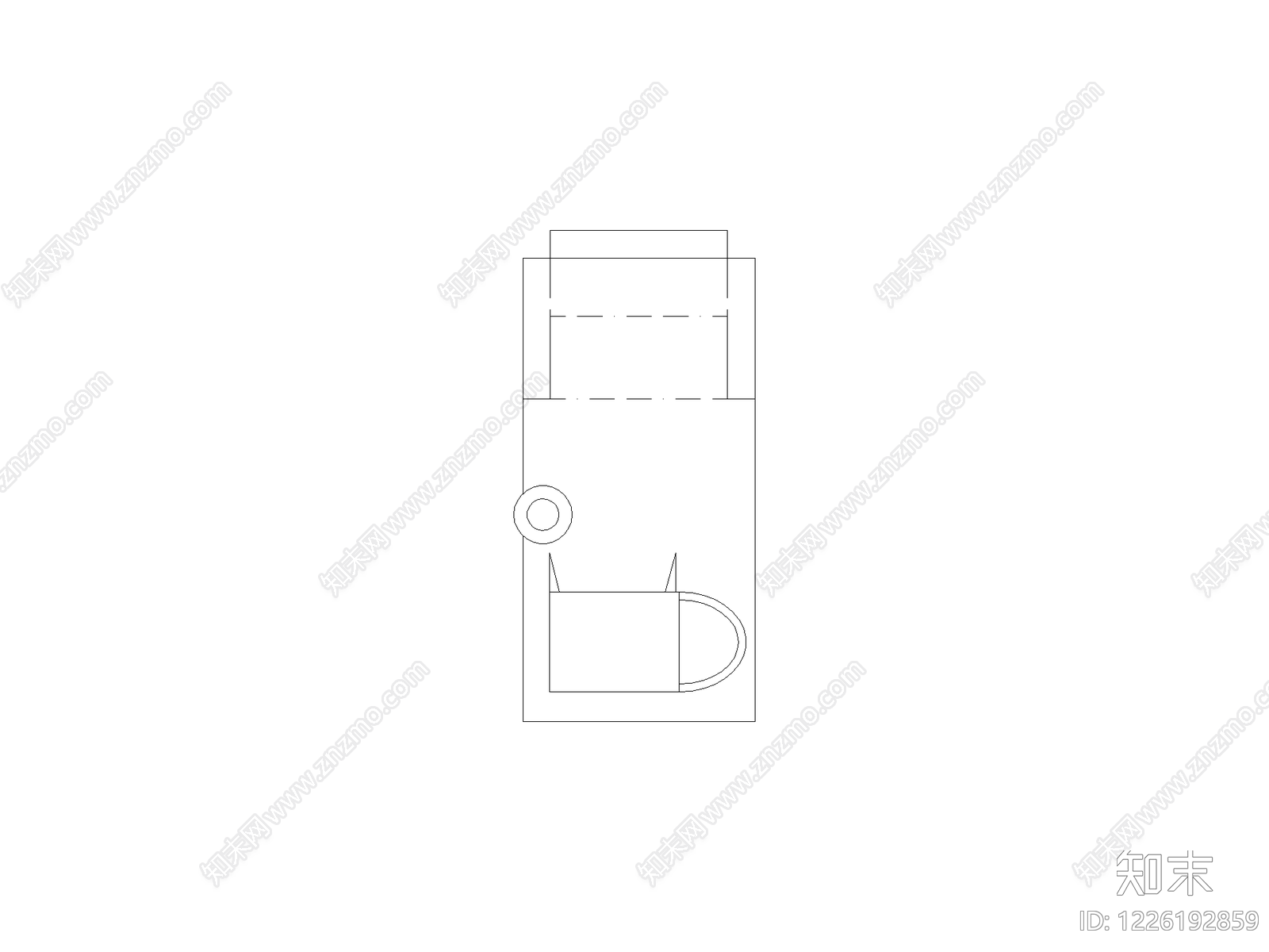 卫浴设施cad施工图下载【ID:1226192859】