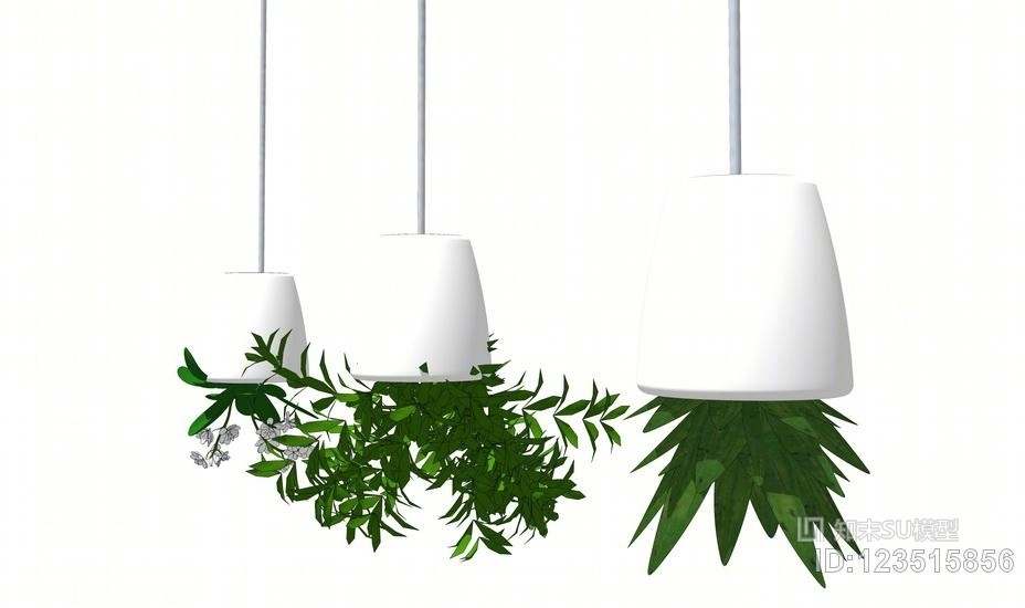 室内盆栽吊篮SU模型下载【ID:123515856】