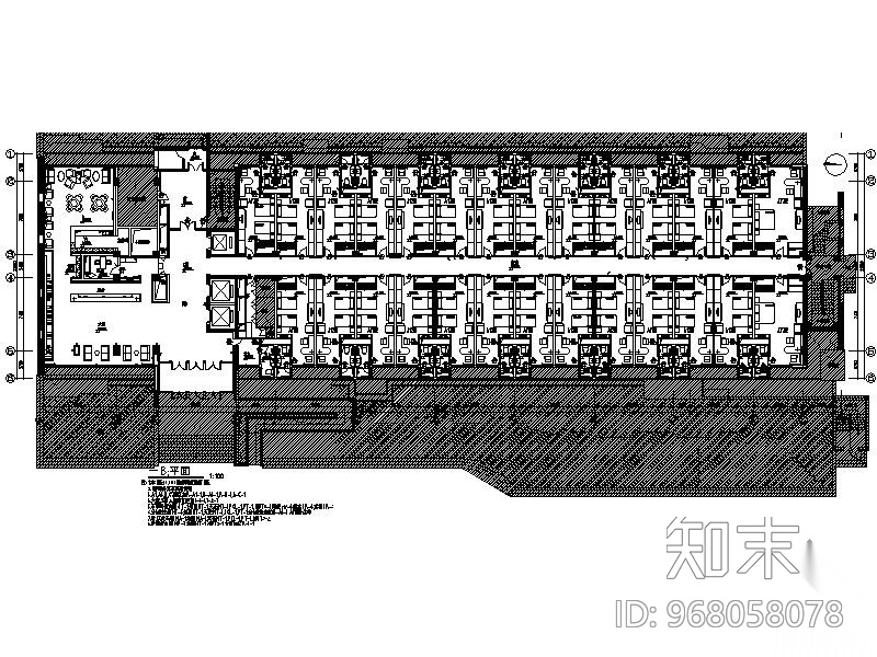 [北京]科技园办公楼装饰施工图cad施工图下载【ID:968058078】