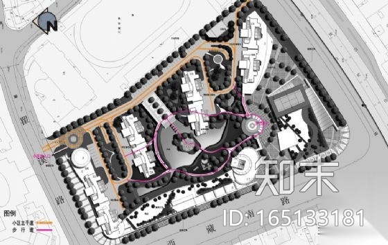 某地铁站口处景观设计方案cad施工图下载【ID:165133181】