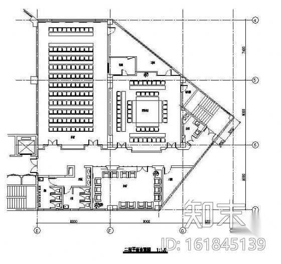 办公楼裙房装饰施工图下载【ID:161845139】