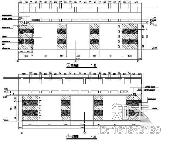 办公楼裙房装饰cad施工图下载【ID:161845139】